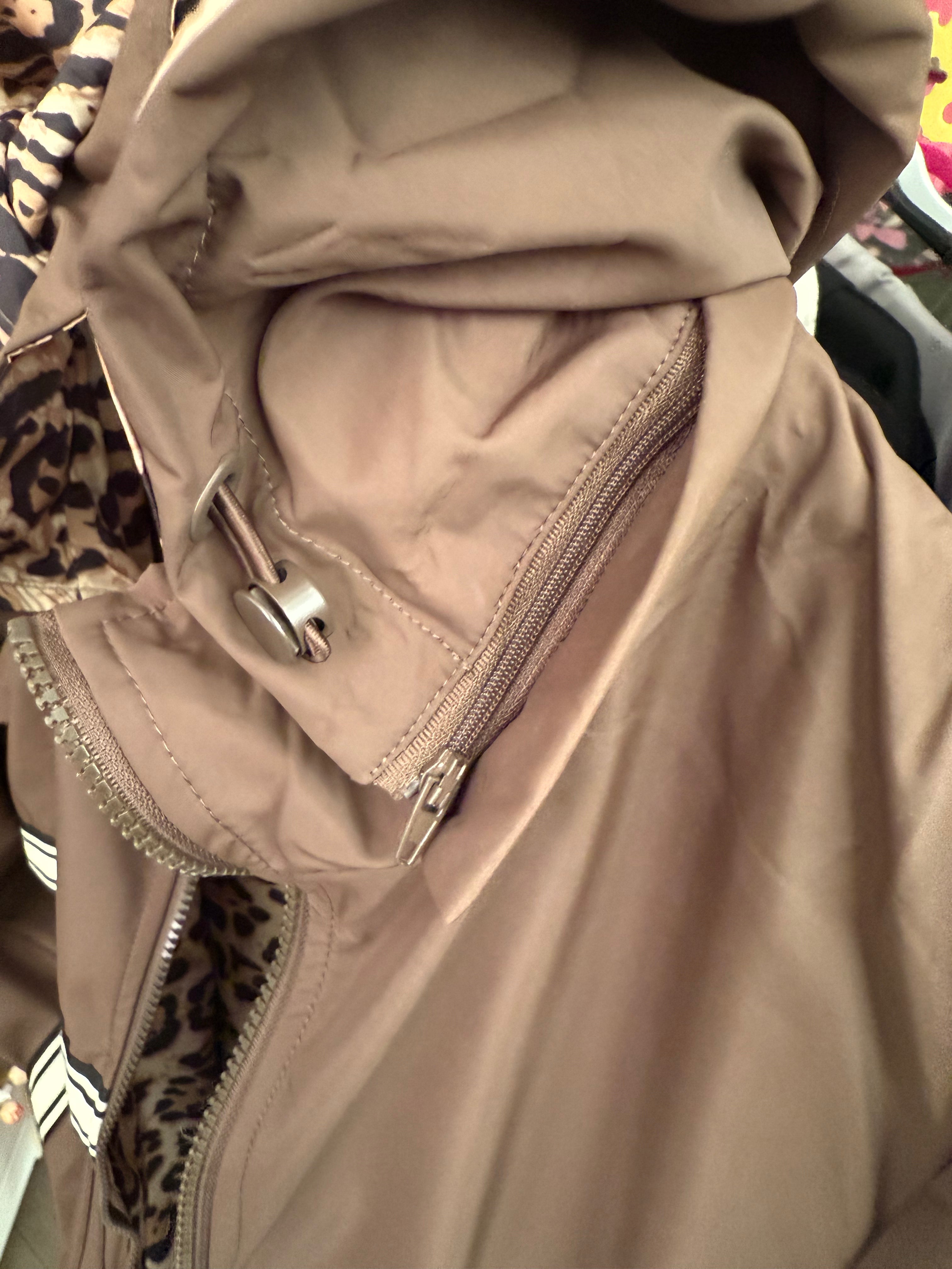 Parka chocolate animal print